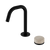 Serenity Progressive Basin Mixer Edge Spout with Rome Travertine Handle Matte Black [309212]