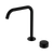 Serenity Progressive Bath or Kitchen Mixer Edge Spout with Metal Handle Matte Black [309250]
