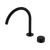 Serenity Progressive Bath or Kitchen Mixer Arc Spout with Marquina Black Handle Matte Black [309238]