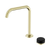 Serenity Progressive Bath or Kitchen Mixer Edge Spout with Marquina Black Handle Brushed Gold [308965]