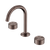 Serenity Basin Set Arc Spout with Metal Handle Brushed Bronze [309312]