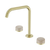 Serenity Bath or Kitchen Set Edge Spout with Rome Travertine Handle Brushed Gold [309308]