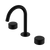Serenity Basin Set Arc Spout with Marquina Black Handle Matte Black [309330]