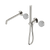 Serenity Progressive Shower System with Spout with Carrara Handle and Slim Shower Brushed Nickel [309396]