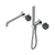 Serenity Progressive Shower System with Spout with Verde Alpi Handle and Slim Shower Chrome [309422]