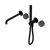 Serenity Progressive Shower System with Spout with Verde Alpi Handle and Slim Shower Matte Black [309445]