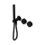 Serenity Progressive Shower System with Metal Handle and Slim Shower Matte Black [309348]