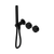 Serenity Progressive Shower System with Metal Handle and Slim Shower Matte Black [309348]