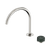 Serenity Progressive Bath or Kitchen Mixer Arc Spout with Verde Alpi Handle Brushed Nickel [309283]