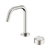 Serenity Progressive Basin Mixer Edge Spout with Metal Handle Brushed Nickel [309306]