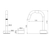 Serenity Progressive Basin Mixer Edge Spout with Metal Handle Brushed Nickel [309306]