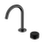 Serenity Progressive Basin Mixer Arc Spout with Marquina Black Handle Gunmetal [309309]