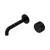 Serenity Progressive Wall Basin Mixer 160mm Spout with Marquina Black Handle Matte Black [309376]