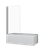 Cascade Pivot Panel Bath Shower Screen Chrome [122330]