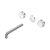 Serenity Wall Basin Set 185mm Spout with Arabescato Corchia Handle Trim Kit Only Chrome [311358]