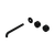 Serenity Wall Basin Set 220mm Offset spout with Metal Handle Trim Kit Only Matte Black [311118]