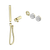 Serenity Progressive Shower System with Carrara Handle and Slim Shower Trim Kit Only Brushed Gold [311109]