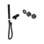 Serenity Progressive Shower System with Verde Alpi Handle and Slim Shower Trim Kit Only Matte Black [311073]