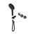 Serenity Progressive Shower System with Verde Alpi Handle and Serenity Hand Shower Trim Kit Only Matte Black [311123]