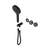 Serenity Progressive Shower System with Verde Alpi Handle and Serenity Hand Shower Trim Kit Only Matte Black [311123]