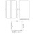 Trinidad Shower Screen (only) Square 840mm x 840mm Chrome [124055]