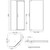 Trinidad Shower Screen (only) Angled  957mm x 957mm Chrome [124056]