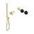 Serenity Progressive Shower System with Marquina Black Handle and Slim Shower Trim Kit Only Brushed Gold [311305]