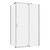 Trinidad Shower Screen (only) Rectangle 1140mm x 840mm Chrome [124054]