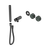 Serenity Progressive Shower System with Verde Alpi Handle and Slim Shower Trim Kit Only Gunmetal [311502]