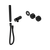 Serenity Progressive Shower System with Marquina Black Handle and Slim Shower Trim Kit Only Matte Black [311512]