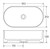 Aluca Pill Above Counter Basin Gloss White [310557]