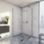 Cascade Semi-Frameless Pivot Shower Screen Rear Outlet 1200mm x 900mmChrome [133799]