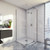 Cascade Semi-Frameless Pivot Shower Screen 1200mm Chrome [133801]
