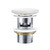 Pop-Up 32mm x 70mm Overflow Basin Waste Gloss White Flat Ceramic Cap [311596]