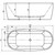 Alpha Freestanding Bath 1500mm White [133562]