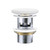 Pop-Up 32mm x 70mm Overflow Basin Waste Matte White Flat Ceramic Cap [311591]