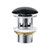 Pop-Up 32mm x 70mm Overflow Basin Waste Matte Black Domed Ceramic Cap [311601]