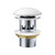 Pop-Up 32mm x 70mm Overflow Basin Waste Matte White Domed Ceramic Cap [311597]