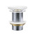Pop-Up 32mm x 70mm Non-Overflow Basin Waste Gloss White Flat Ceramic Cap [311583]