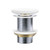 Pop-Up 32mm x 70mm Non-Overflow Basin Waste Matte White Flat Ceramic Cap [311594]