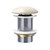 Pop-Up 32mm x 70mm Non-Overflow Basin Waste Matte Khaki Domed Ceramic Cap [311577]
