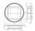 Round LED Mirror Cabinet White [311683]