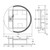 Round Split LED Mirror Cabinet White [311684]