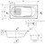 Recline II Rectangle Bath 1650mm White [134172]