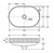Eleanor Oval Semi-Inset Basin Matte White [313419]