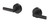 Vivid Slimline Plus Lever Wall Top Assemblies Matte Black [300614]