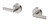 Vivid Slimline Plus Lever Wall Top Assemblies 15mm Extended Spindles Brushed Nickel [300623]