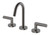Vivid Slimline Plus Lever Basin Set Brushed Carbon Lead Free [300605]