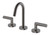 Vivid Slimline Plus Lever Basin Set Brushed Carbon Lead Free [300605]