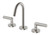 Vivid Slimline Plus Lever Basin Set Brushed Nickel [300606]